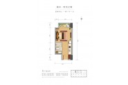辰兴时光之城38㎡户型图