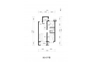 保利时光印象85M²两室一厅户型