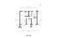 保利时光印象100M²两室一厅户型
