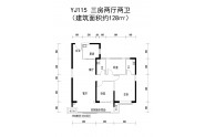 碧桂园云顶128㎡户型图