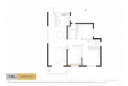 中海天钻130㎡三室两厅两卫户型图