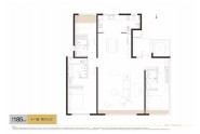 中海天钻185㎡三室两厅三卫户型图