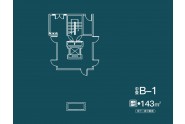 建投雲熙府中叠143平米B-1地下一层户型图