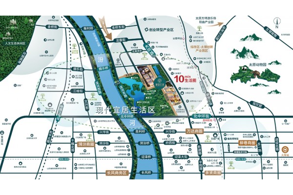 太原林语天境项目区位图