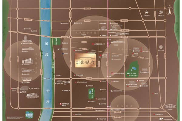 中泛金樾府区位图