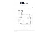 滨河润府164㎡三室两厅两卫户型图